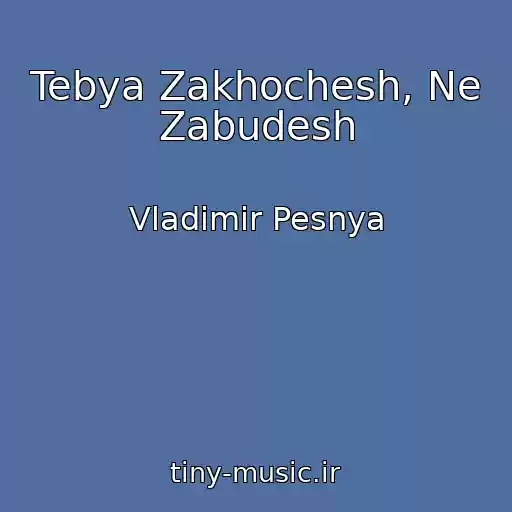 کاور آهنگ Tebya Zakhochesh, Ne Zabudesh از Vladimir Pesnya