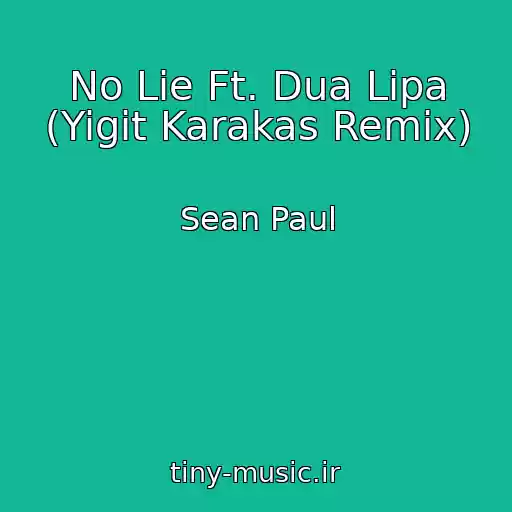 کاور آهنگ No Lie Ft. Dua Lipa (Yigit Karakas Remix) از Sean Paul