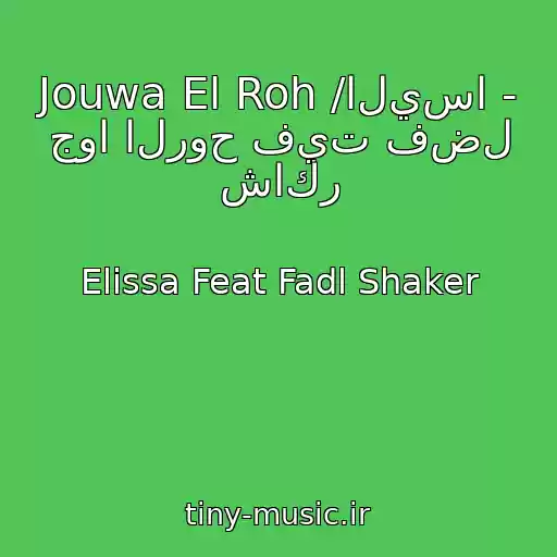 کاور آهنگ Jouwa El Roh /اليسا - جوا الروح فيت فضل شاكر از Elissa Feat Fadl Shaker