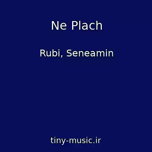 کاور آهنگ Ne Plach از Rubi, Seneamin