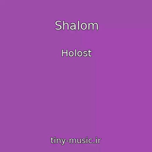 کاور آهنگ Shalom از Holost