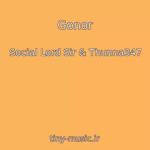 کاور آهنگ Gonor از Social Lord Sir & Thunna347