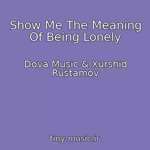 کاور آهنگ Show Me The Meaning Of Being Lonely از Dova Music & Xurshid Rustamov