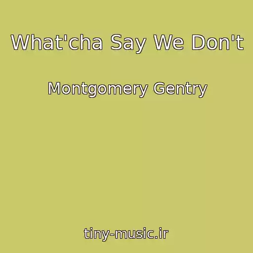 کاور آهنگ What'cha Say We Don't از Montgomery Gentry
