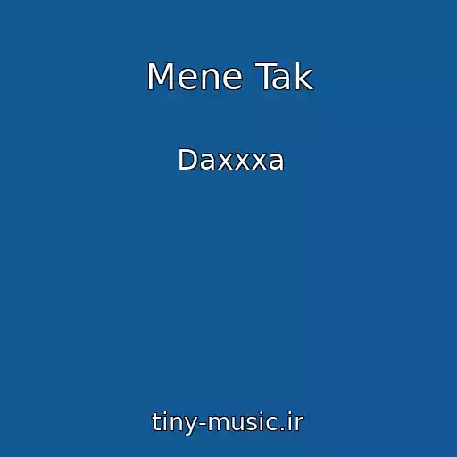 کاور آهنگ Mene Tak از Daxxxa