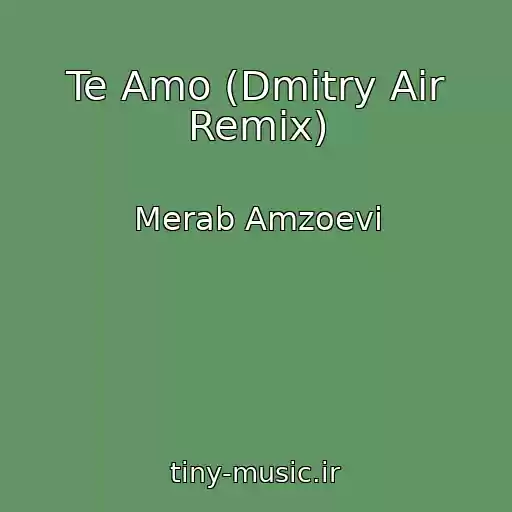 کاور آهنگ Te Amo (Dmitry Air Remix) از Merab Amzoevi