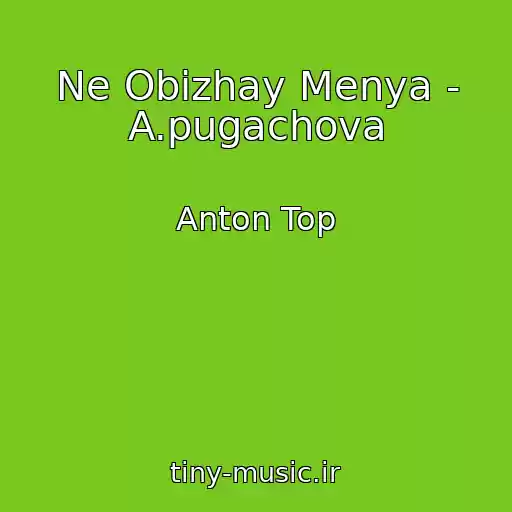 کاور آهنگ Ne Obizhay Menya - A.pugachova از Anton Top