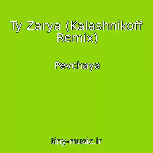 کاور آهنگ Ty Zarya (Kalashnikoff Remix) از Pevchaya