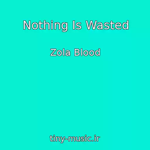 کاور آهنگ Nothing Is Wasted از Zola Blood