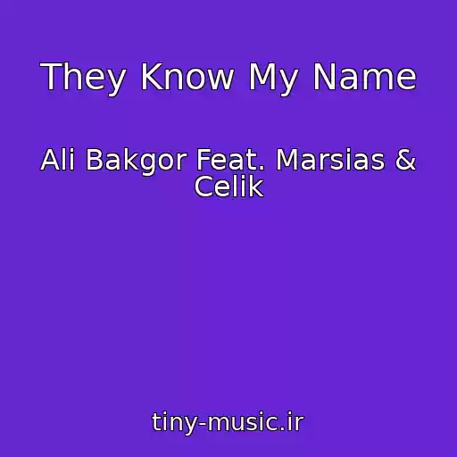 کاور آهنگ They Know My Name از Ali Bakgor Feat. Marsias & Celik