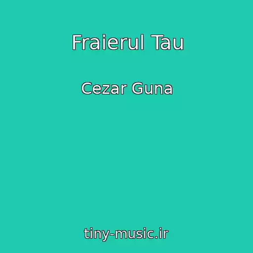 کاور آهنگ Fraierul Tau از Cezar Guna