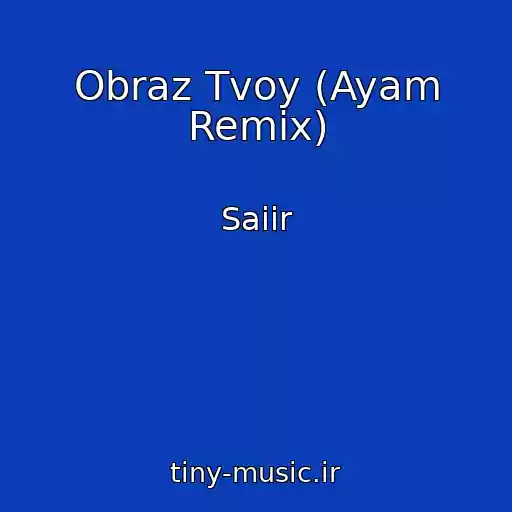 کاور آهنگ Obraz Tvoy (Ayam Remix) از Saiir