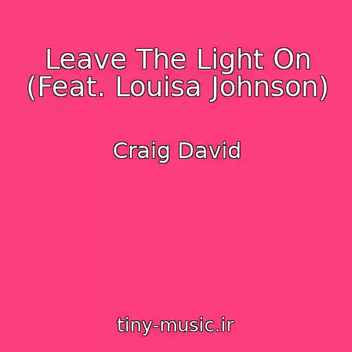 کاور آهنگ Leave The Light On (Feat. Louisa Johnson) از Craig David