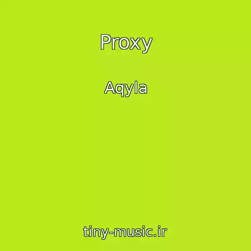 کاور آهنگ Proxy از Aqyla