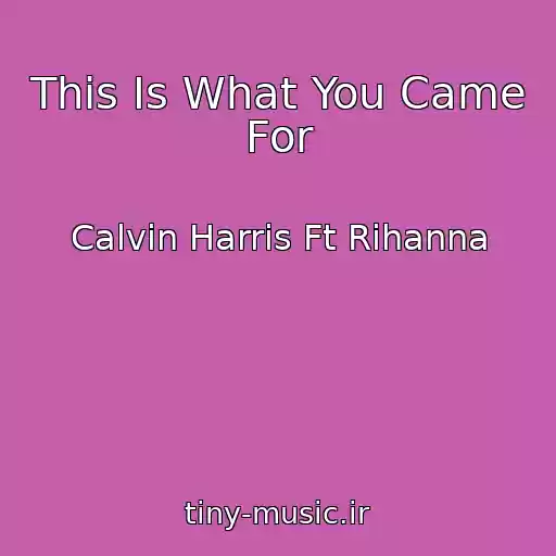 کاور آهنگ This Is What You Came For از Calvin Harris Ft Rihanna