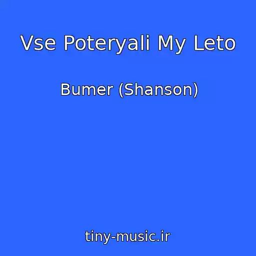 کاور آهنگ Vse Poteryali My Leto از Bumer (Shanson)