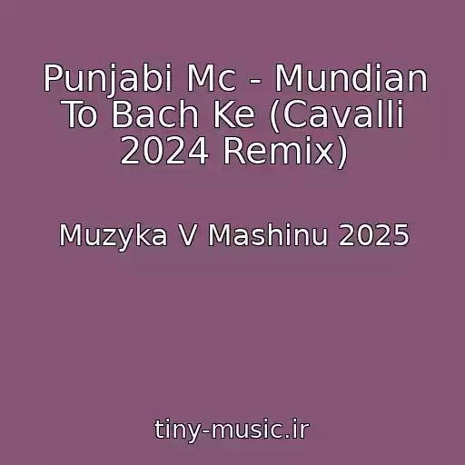 کاور آهنگ Punjabi Mc - Mundian To Bach Ke (Cavalli 2024 Remix) از Muzyka V Mashinu 2025