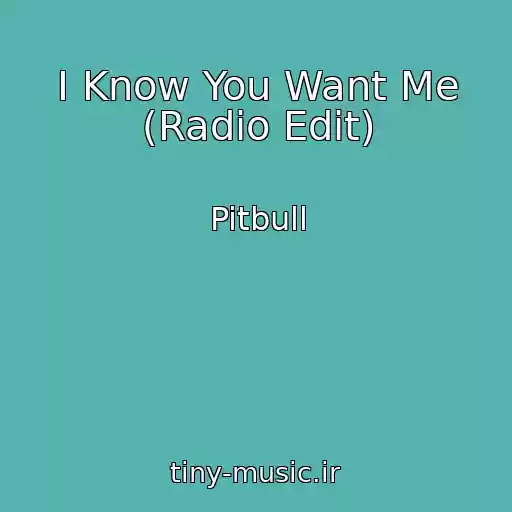 کاور آهنگ I Know You Want Me (Radio Edit) از Pitbull
