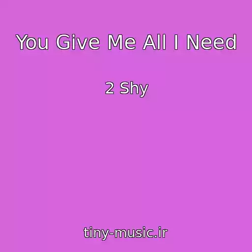 کاور آهنگ You Give Me All I Need از 2 Shy