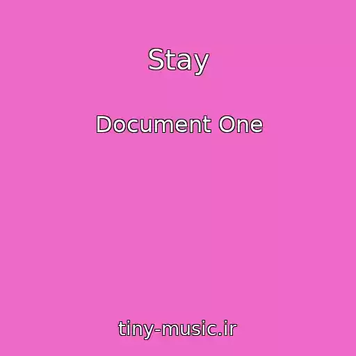 کاور آهنگ Stay از Document One