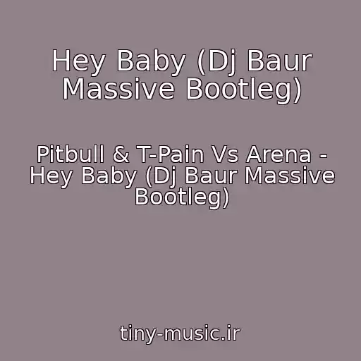 کاور آهنگ Hey Baby (Dj Baur Massive Bootleg) از Pitbull & T-Pain Vs Arena - Hey Baby (Dj Baur Massive Bootleg)