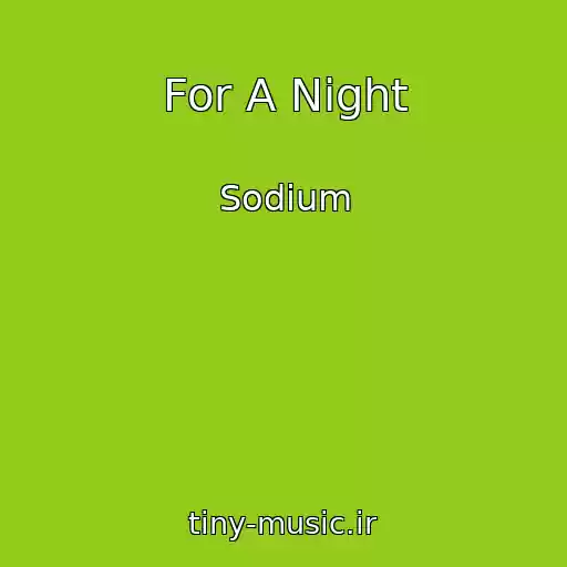 کاور آهنگ For A Night از Sodium