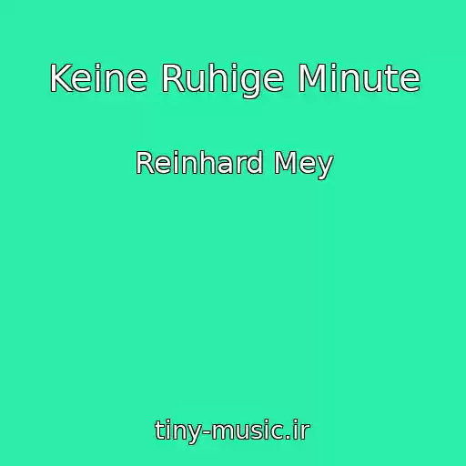 کاور آهنگ Keine Ruhige Minute از Reinhard Mey