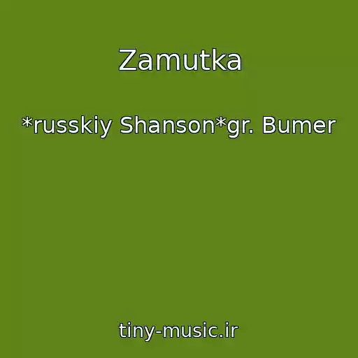 کاور آهنگ Zamutka از *russkiy Shanson*gr. Bumer