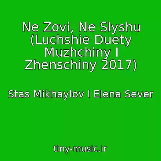 کاور آهنگ Ne Zovi, Ne Slyshu (Luchshie Duety Muzhchiny I Zhenschiny 2017) از Stas Mikhaylov I Elena Sever