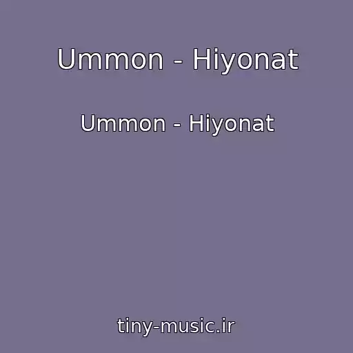 کاور آهنگ Ummon - Hiyonat از Ummon - Hiyonat