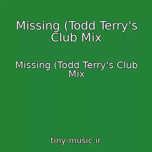 کاور آهنگ Missing (Todd Terry's Club Mix از Missing (Todd Terry's Club Mix