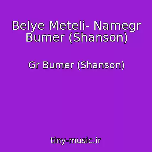 کاور آهنگ Belye Meteli- Namegr Bumer (Shanson) از Gr Bumer (Shanson)