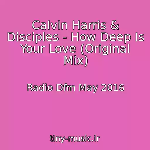 کاور آهنگ Calvin Harris & Disciples - How Deep Is Your Love (Original Mix) از Radio Dfm May 2016