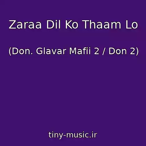 کاور آهنگ Zaraa Dil Ko Thaam Lo از (Don. Glavar Mafii 2 / Don 2)