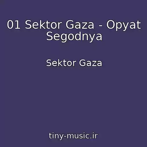کاور آهنگ 01 Sektor Gaza - Opyat Segodnya از Sektor Gaza