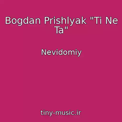 کاور آهنگ Bogdan Prishlyak "Ti Ne Ta" از Nevidomiy