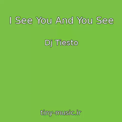 کاور آهنگ I See You And You See از Dj Tiesto