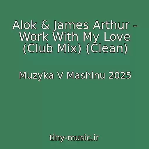 کاور آهنگ Alok & James Arthur - Work With My Love (Club Mix) (Clean) از Muzyka V Mashinu 2025
