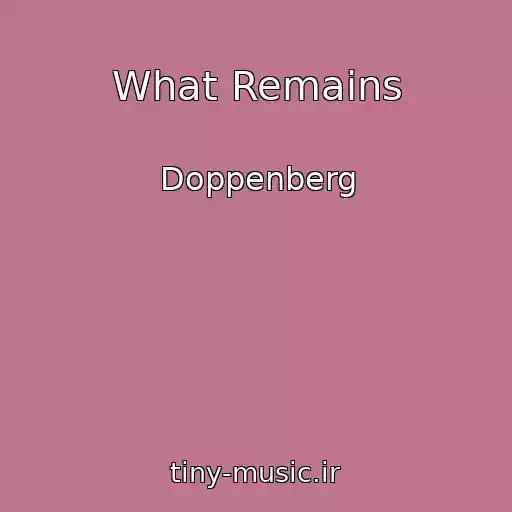 کاور آهنگ What Remains از Doppenberg