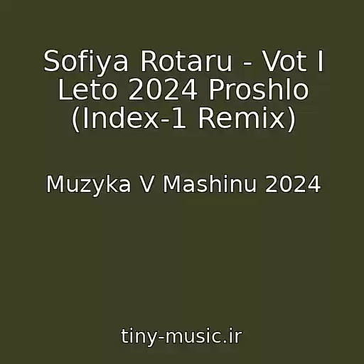 کاور آهنگ Sofiya Rotaru - Vot I Leto 2024 Proshlo (Index-1 Remix) از Muzyka V Mashinu 2024