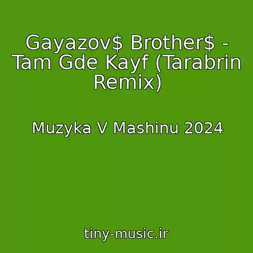 کاور آهنگ Gayazov$ Brother$ - Tam Gde Kayf (Tarabrin Remix) از Muzyka V Mashinu 2024