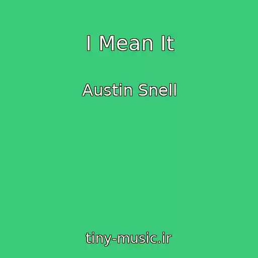کاور آهنگ I Mean It از Austin Snell