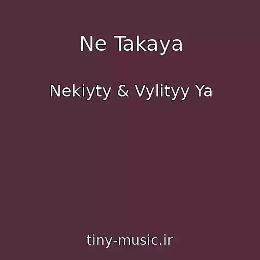 کاور آهنگ Ne Takaya از Nekiyty & Vylityy Ya
