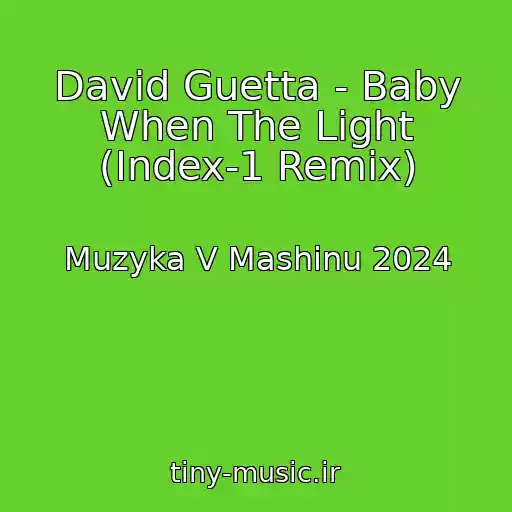 کاور آهنگ David Guetta - Baby When The Light (Index-1 Remix) از Muzyka V Mashinu 2024
