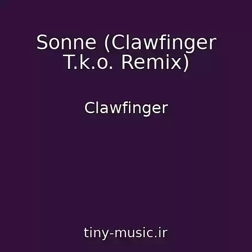کاور آهنگ Sonne (Clawfinger T.k.o. Remix) از Clawfinger