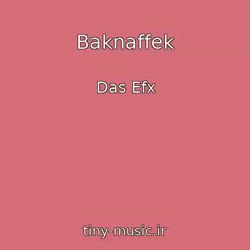 کاور آهنگ Baknaffek از Das Efx