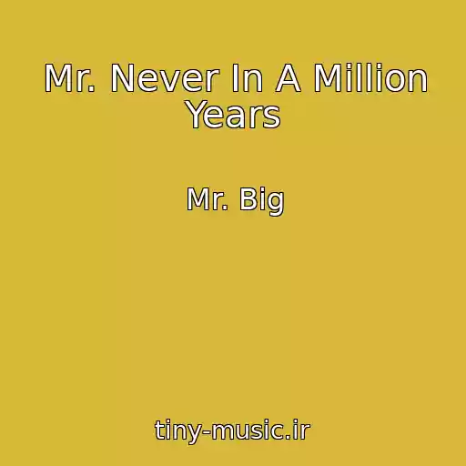 کاور آهنگ Mr. Never In A Million Years از Mr. Big