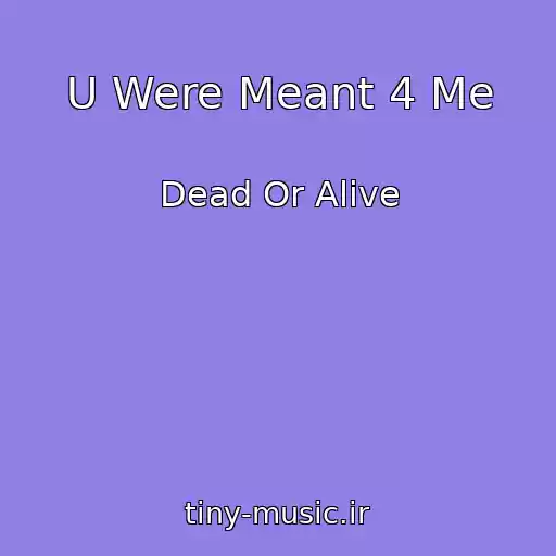کاور آهنگ U Were Meant 4 Me از Dead Or Alive