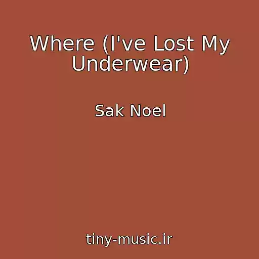 کاور آهنگ Where (I've Lost My Underwear) از Sak Noel
