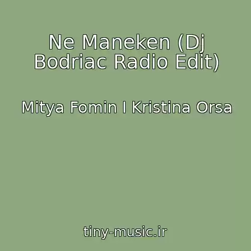 کاور آهنگ Ne Maneken (Dj Bodriac Radio Edit) از Mitya Fomin I Kristina Orsa